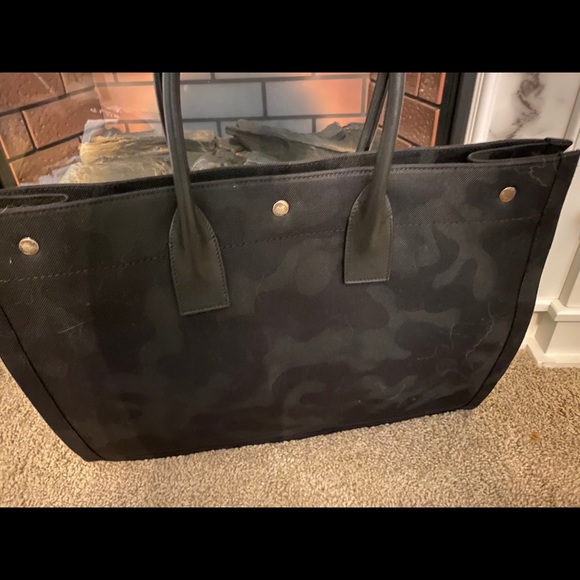 Saint Laurent Rive Gauche tote black camo - Picture 3 of 5